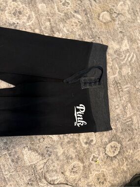 PINK Victoria's Secret Black & Charcoal Yoga Pants